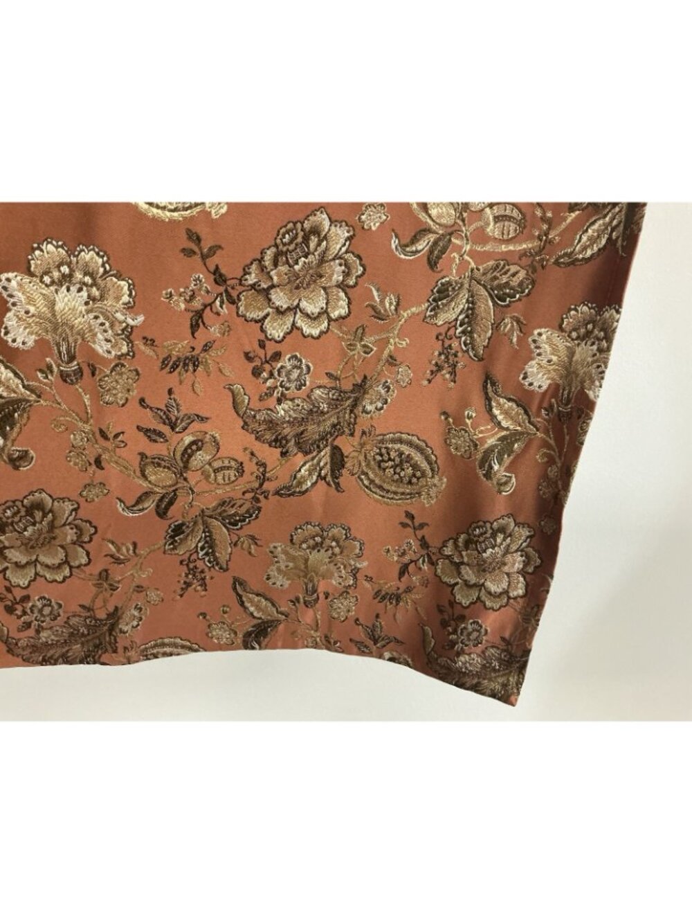 Waterford Baroque Damask Tablecloth Brown Floral Rectangle + 10 Napkins New - Picture 8 of 8